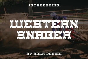Western Snager – Decorative Font