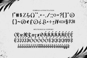 Whidney – A Blackletter Typeface