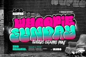Whoopie Sunday – Bubble Graffiti Font