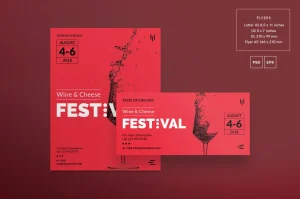 Wine Festival Flyer and Poster Template