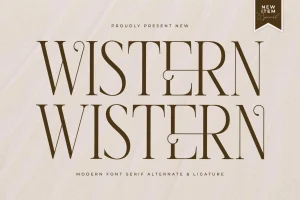 Wistern Modern Serif Font