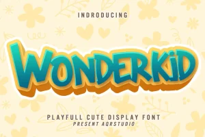 Wonderkid – Cute Display Font