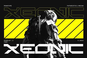 Xeonic – Futuristic Display Font