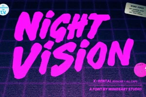 X-Rental – 1980s Retro VHS Horror Font
