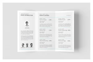 Yoga Classes Brochure