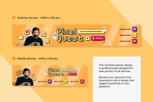 Youtube Banner for Retro Gaming